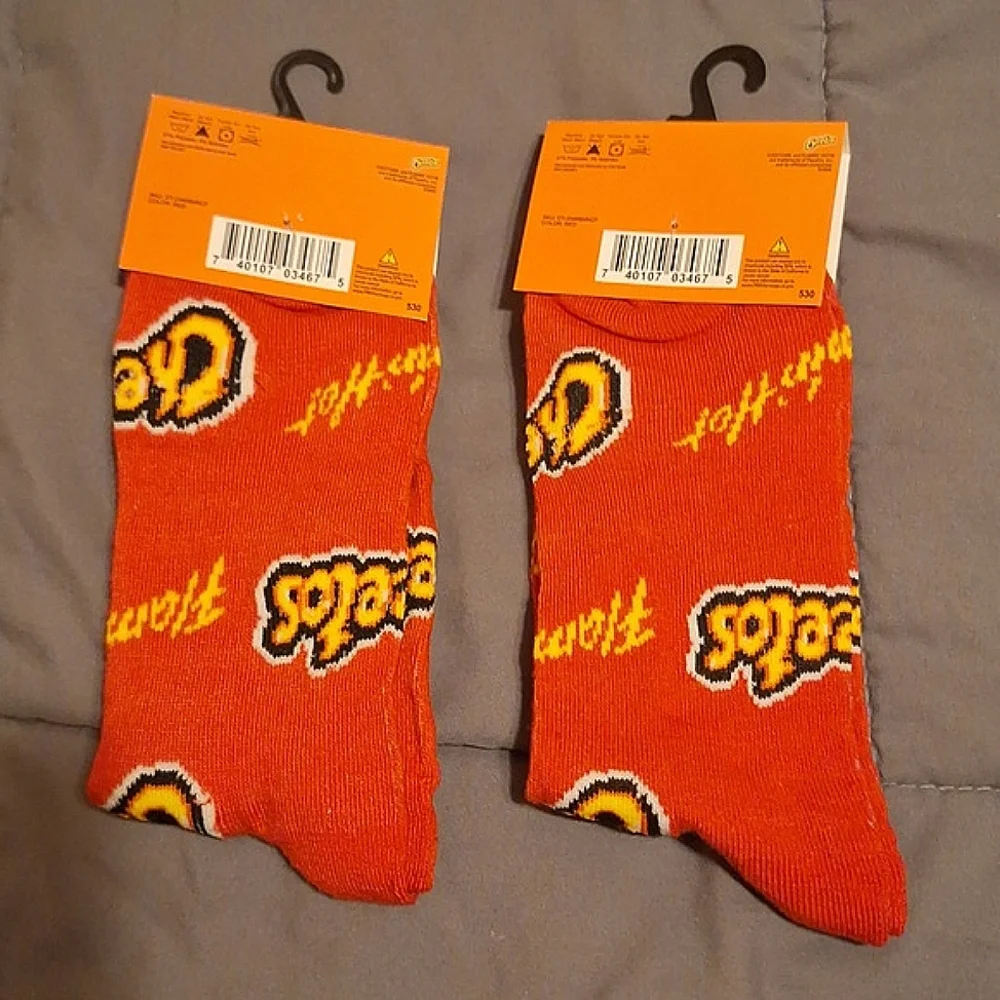 Flamin' Hot Cheetos Logo Crew Socks (1)
